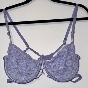 Lilac Lace Flower Bra